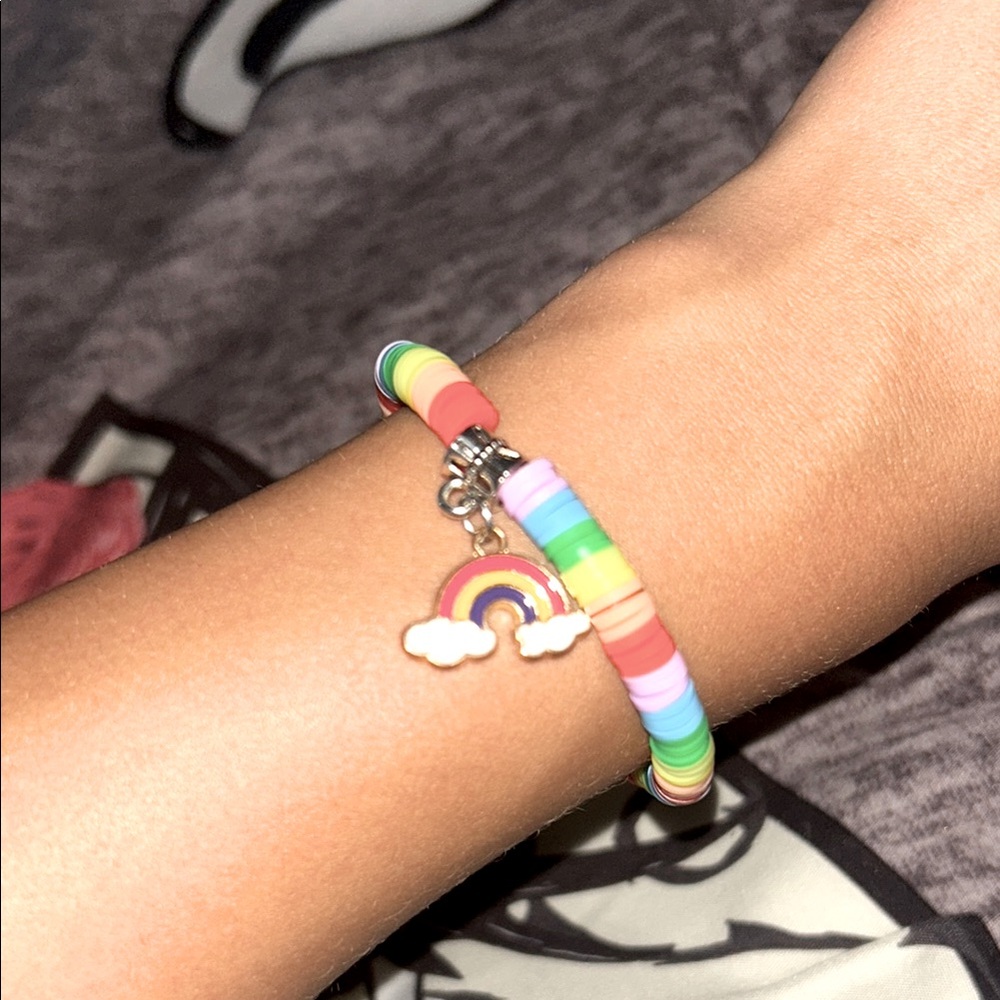 Colorful Rainbow Charm Bracelet for Kids